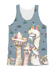 Perfect T shirt for Llama and Alpaca lovers All-over Unisex Tank thumbnail