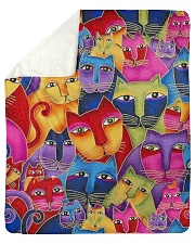 Cat Tee Sherpa Fleece Blanket - 50" x 60" thumbnail