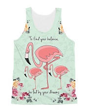 Perfect T shirt for Flamingo lovers All-over Unisex Tank thumbnail