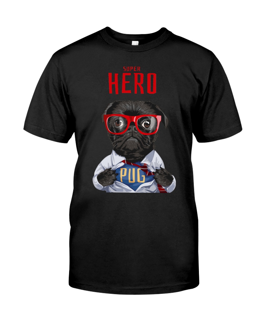 Pug Superhero Classic T-Shirt