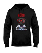 Pug Superhero Hooded Sweatshirt thumbnail