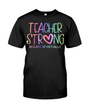 Teacher - Strong In Class Or Virtually Premium Fit Mens Tee tile