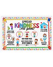 Classroom Poster - Spread Kindness Not Germs 24x16 Poster front