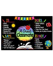 Classroom Poster - A Great Classmate 24x16 Poster front