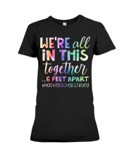 Math Teacher - All In This Together - 6 Feet Apart Premium Fit Ladies Tee tile