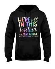 Math Teacher - All In This Together - 6 Feet Apart Hooded Sweatshirt tile