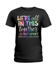 Math Teacher - All In This Together - 6 Feet Apart Ladies T-Shirt tile