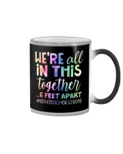 Math Teacher - All In This Together - 6 Feet Apart Color Changing Mug tile