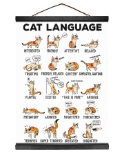 Cat Lovers - Cat Language Hanging Canvas tile