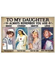 Nurse Daughter - Braver - Stronger 24x16 Poster front