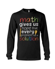 Math Teacher - Every Problem Has A Solution Long Sleeve Tee tile