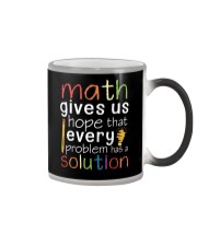 Math Teacher - Every Problem Has A Solution Color Changing Mug tile