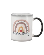 Teacher - Teacher Strong - Rainbow Color Changing Mug tile