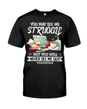 Teacher 2020 - You will never see me quit Premium Fit Mens Tee tile
