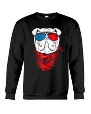 English Bulldog Led T Shirt Sound Activated Glow L Crewneck Sweatshirt thumbnail