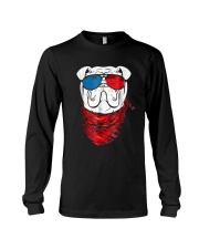 English Bulldog Led T Shirt Sound Activated Glow L Long Sleeve Tee thumbnail