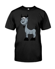 Goat Capricorn Zodiac Animal Comic Classic T-Shirt front