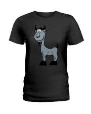 Goat Capricorn Zodiac Animal Comic Ladies T-Shirt thumbnail