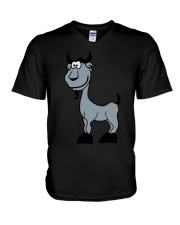 Goat Capricorn Zodiac Animal Comic V-Neck T-Shirt thumbnail