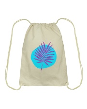 Palm Leaf Purple Drawstring Bag tile