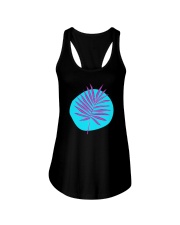 Palm Leaf Purple Ladies Flowy Tank tile