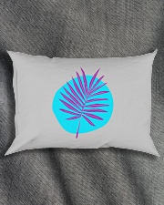 Palm Leaf Purple Rectangular Pillowcase aos-pillow-rectangle-front-lifestyle-1