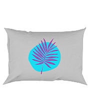 Palm Leaf Purple Rectangular Pillowcase front