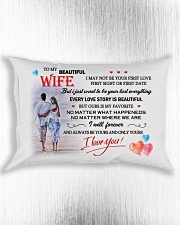 TO MY WIFE - NEVER FORGET THAT I LOVE YOU Rectangular Pillowcase aos-pillow-rectangle-front-lifestyle-4