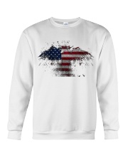 USA Independence Day USA Flag Eagle Patriot Crewneck Sweatshirt thumbnail