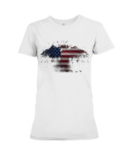 USA Independence Day USA Flag Eagle Patriot Premium Fit Ladies Tee thumbnail