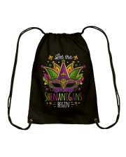 Mardi Gras Let The Shenanigans Begin T-shirt Drawstring Bag thumbnail