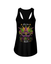 Mardi Gras Let The Shenanigans Begin T-shirt Ladies Flowy Tank thumbnail