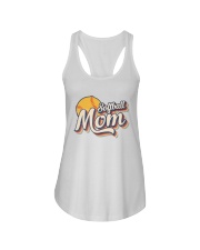SOFTBALL MOM 70s RETRO Ladies Flowy Tank tile