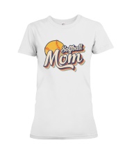 SOFTBALL MOM 70s RETRO Premium Fit Ladies Tee tile