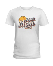 SOFTBALL MOM 70s RETRO Ladies T-Shirt tile