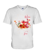 Thanksgiving will be Fine V-Neck T-Shirt tile