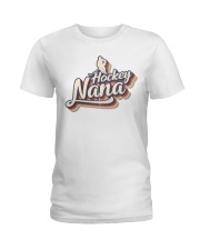 HOCKEY NANA 70s RETRO Ladies T-Shirt tile