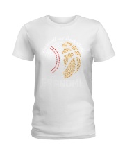 BASEBALL AND BASKETBALL GRANDMA Ladies T-Shirt tile