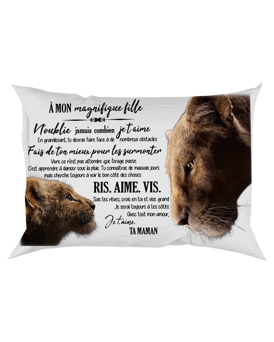 A Mon Incroyable Fille Rectangular Pillowcase