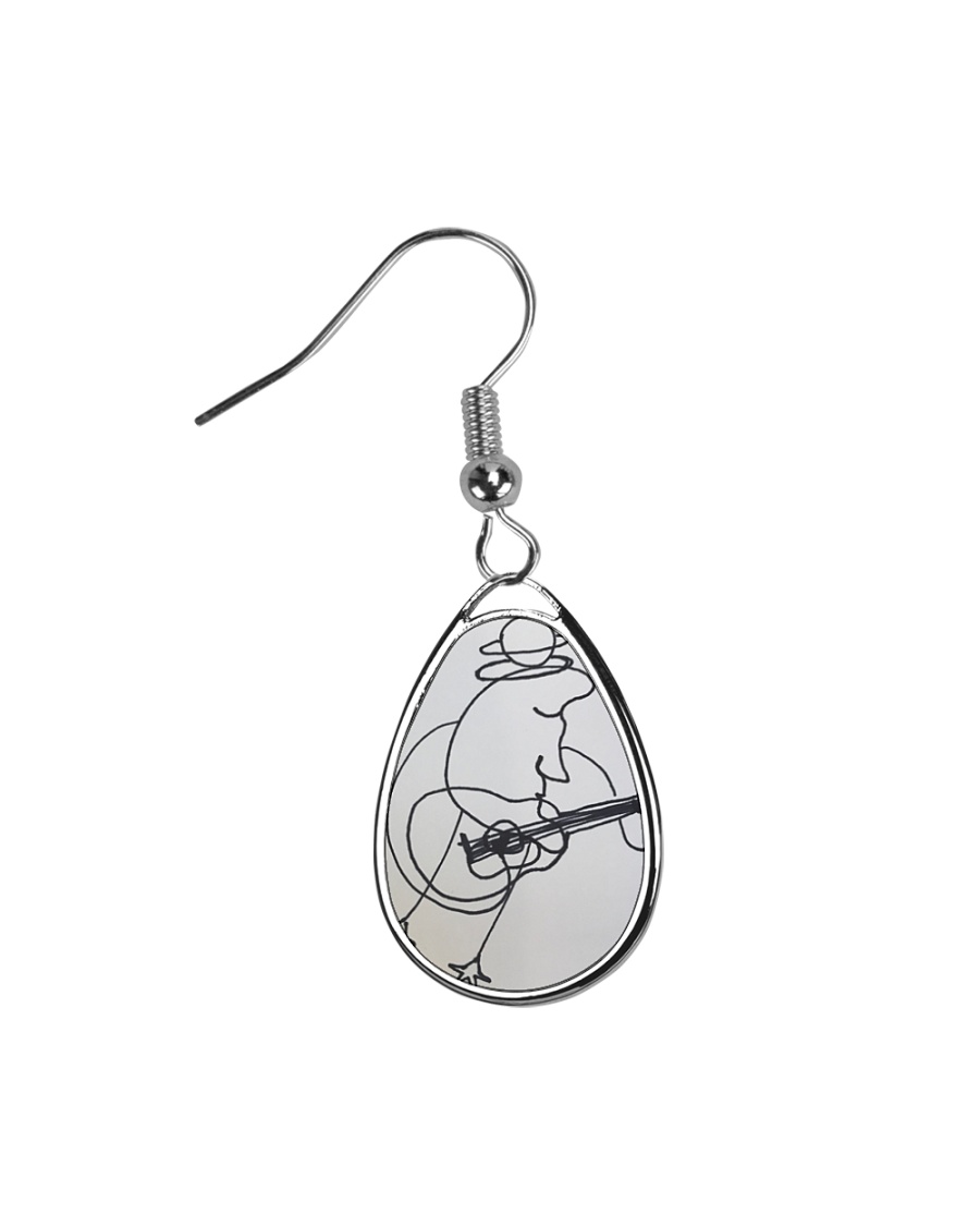 moon music drops Teardrop Earrings