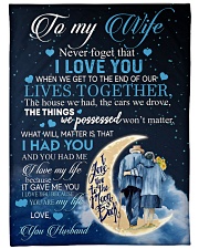 To my wife - never forget that i love you Large Fleece Blanket - 60" x 80" front