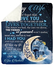 To my wife - never forget that i love you Sherpa Fleece Blanket tile