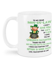 PERSONALIZED MUG: Gift For son in law Mug back