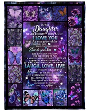to my daughter - never forget how much i love you Large Fleece Blanket - 60" x 80" front