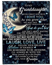 to my granddaughter Large Fleece Blanket - 60" x 80" front