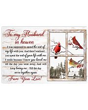 To my husband in heaven 17x11 Poster front