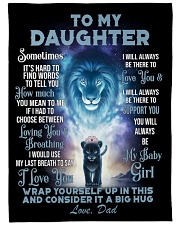 To my daughter - my baby girl Large Fleece Blanket - 60" x 80" front