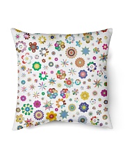 Rainbow Stars and flowers Pillow Indoor Pillow - 16” x 16” back