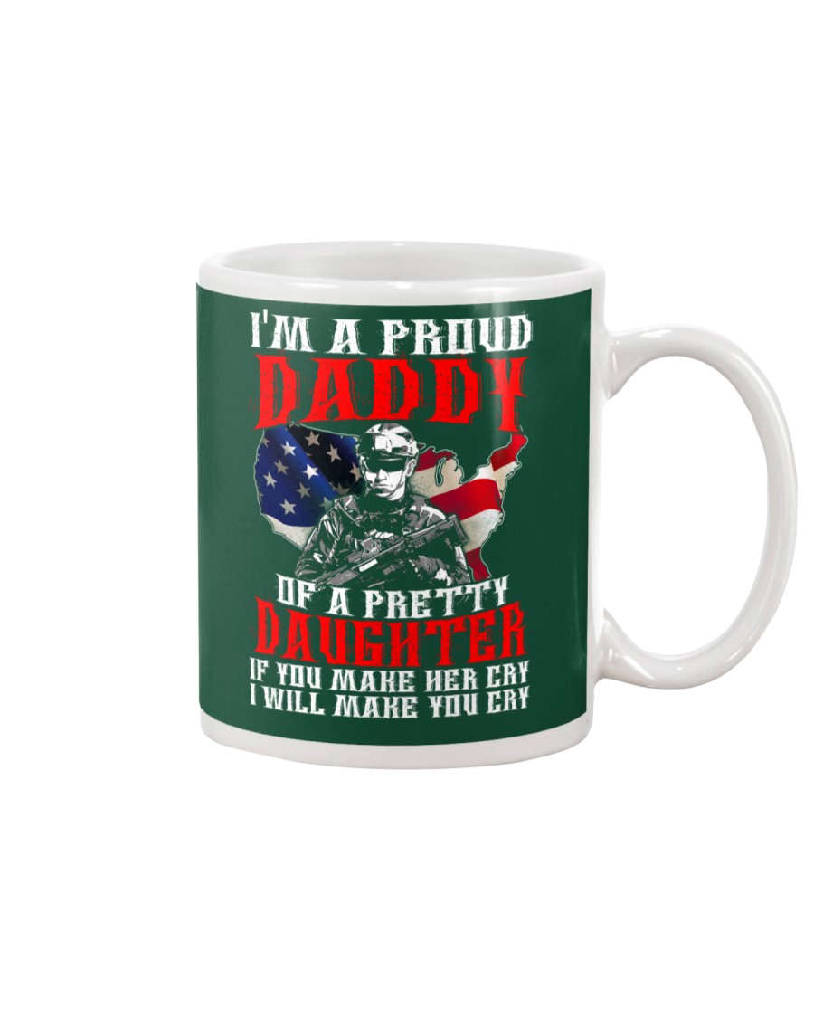 Veteran Proud Daddy Of A Pretty Daughter Shirt Mug