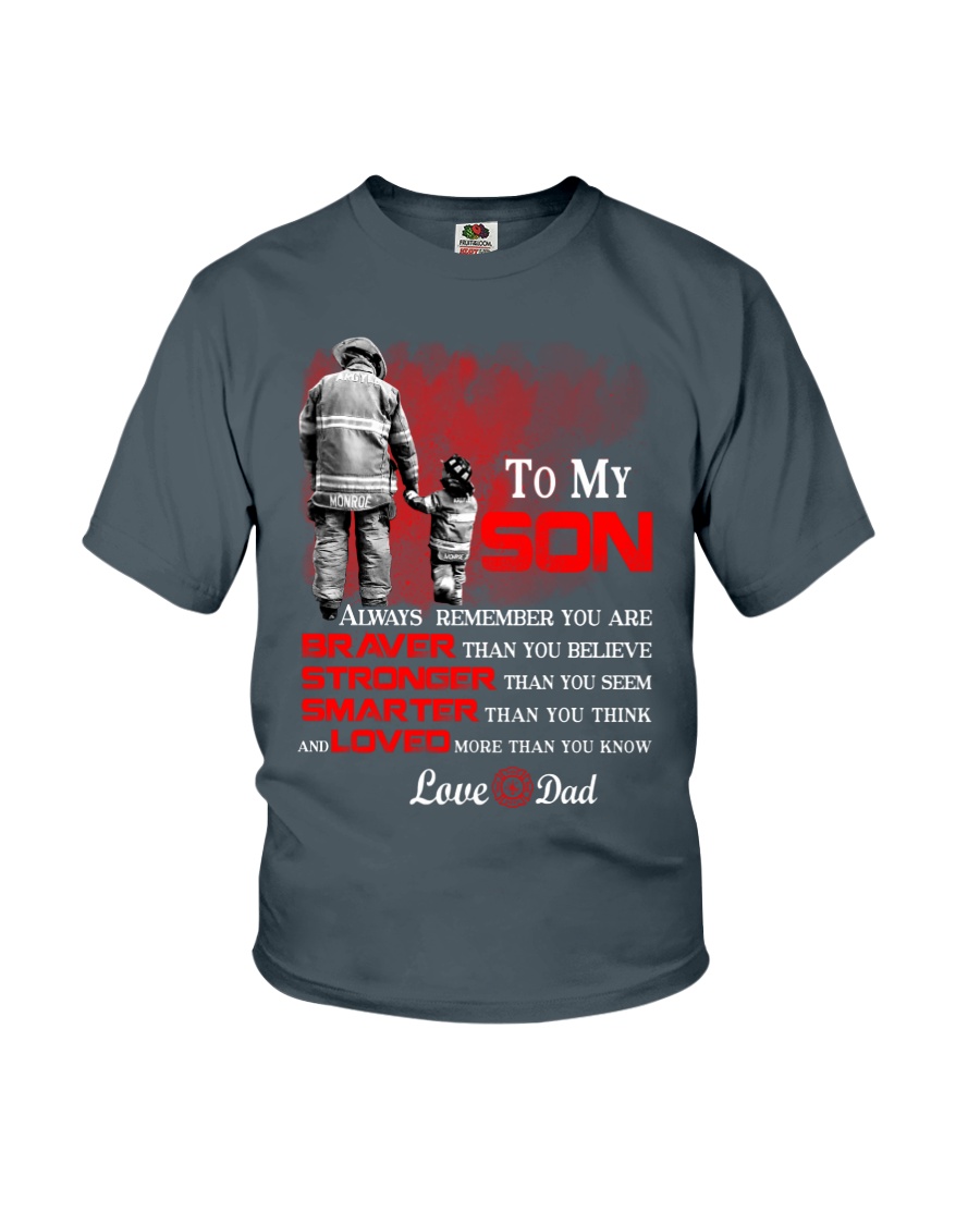 Firefighter To my Son Youth T-Shirt